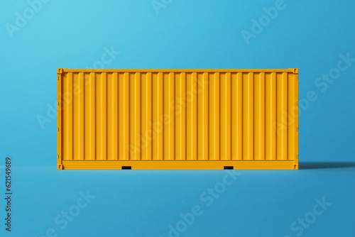 Yellow Container Designed for Smooth, Damage-Free, and Reliable Logistics Processes