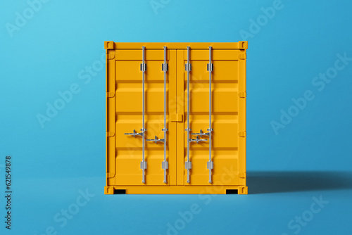 Yellow Container Designed for Smooth, Damage-Free, and Reliable Logistics Processes