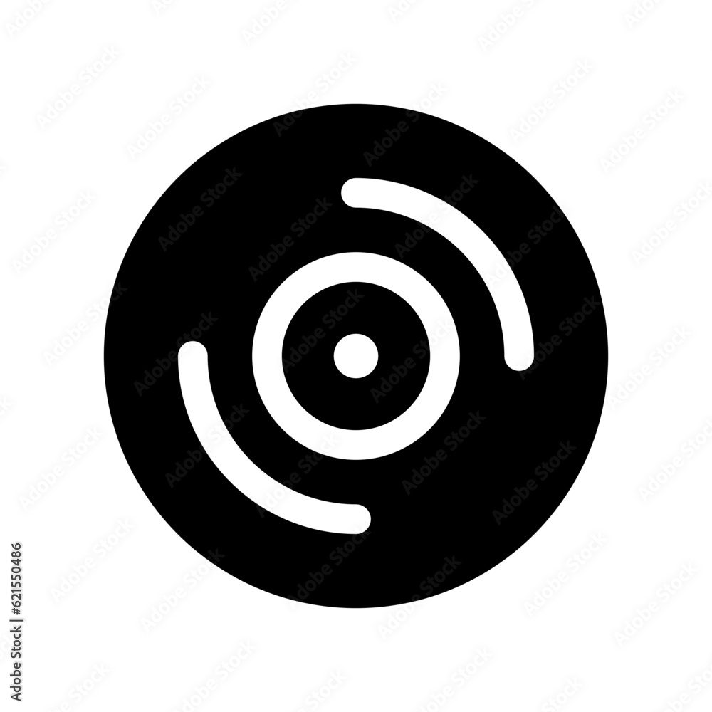 Editable vector music album vinyl icon. Black, transparent white background. Part of a big icon set family. Perfect for web and app interfaces, presentations, infographics, etc Editable vector music album vinyl icon. Black, transparent white background. Part of a big icon set family. Perfect for web and app interfaces, presentations, infographics, etc