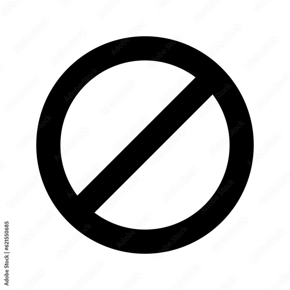 Editable vector stop prohibitions block icon. Part of a big icon set family. Perfect for web and app interfaces, presentations, infographics, etc Editable vector stop prohibitions block icon. Part of a big icon set family. Perfect for web and app interfaces, presentations, infographics, etc
