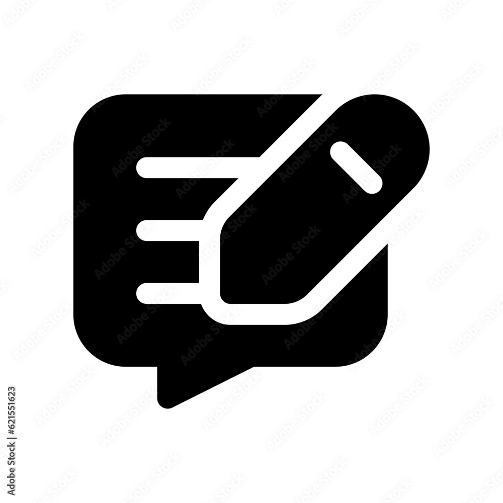 Editable write review, comment, message vector icon. Part of a big icon set family. Perfect for web and app interfaces, presentations, infographics, etc Editable write review, comment, message vector icon. Part of a big icon set family. Perfect for web and app interfaces, presentations, infographics, etc