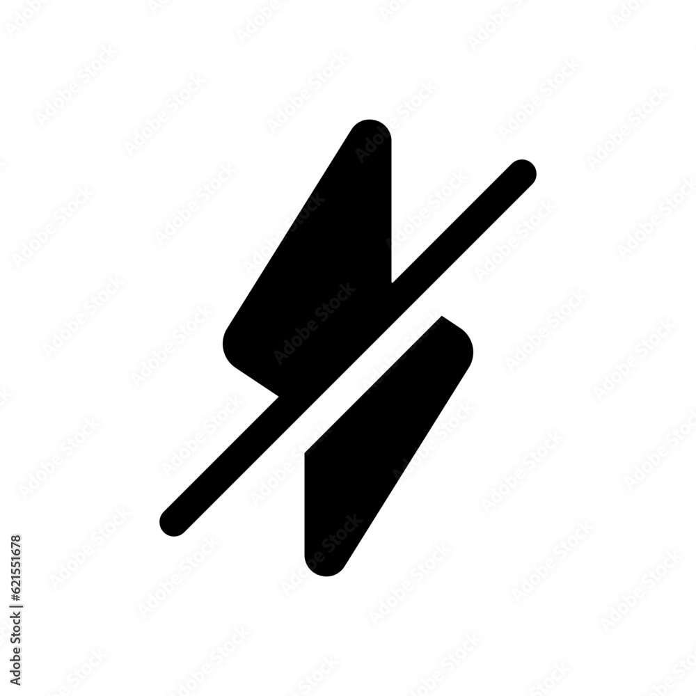 Editable flash off vector icon. Part of a big icon set family. Perfect for web and app interfaces, presentations, infographics, etc Editable flash off vector icon. Part of a big icon set family. Perfect for web and app interfaces, presentations, infographics, etc