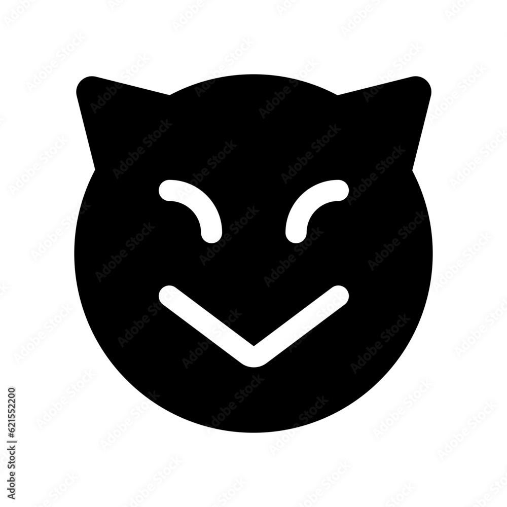 Editable evil devil face vector icon. Part of a big icon set family. Perfect for web and app interfaces, presentations, infographics, etc Editable evil devil face vector icon. Part of a big icon set family. Perfect for web and app interfaces, presentations, infographics, etc