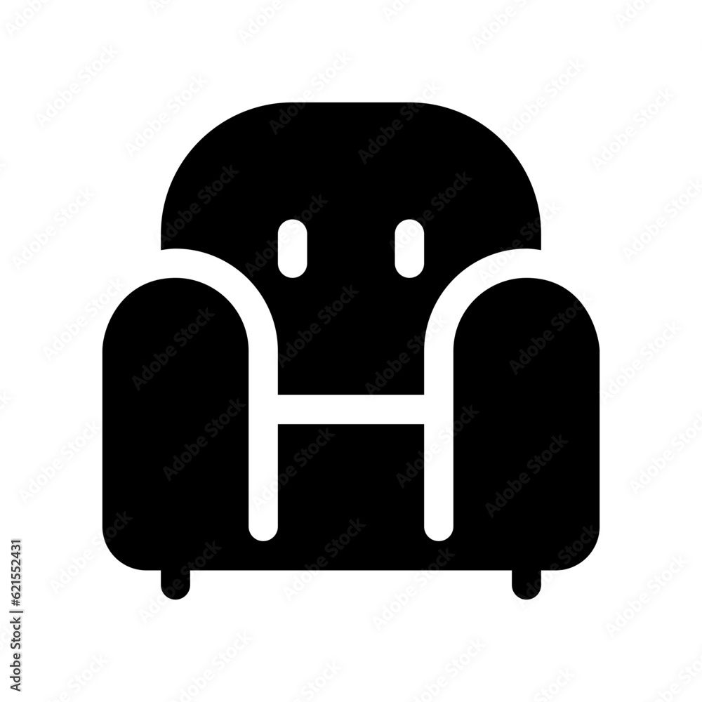Editable sofa, chair vector icon. Part of a big icon set family. Perfect for web and app interfaces, presentations, infographics, etc Editable sofa, chair vector icon. Part of a big icon set family. Perfect for web and app interfaces, presentations, infographics, etc