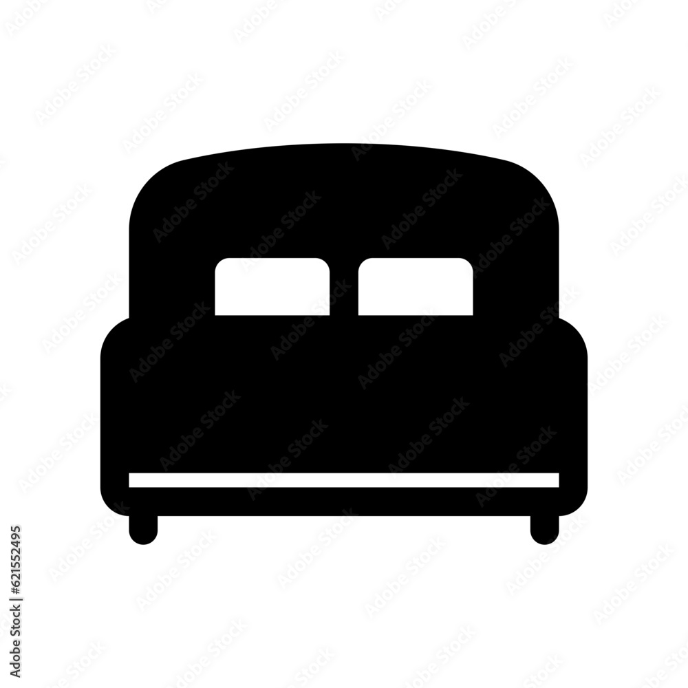Editable double bed vector icon. Part of a big icon set family. Perfect for web and app interfaces, presentations, infographics, etc Editable double bed vector icon. Part of a big icon set family. Perfect for web and app interfaces, presentations, infographics, etc