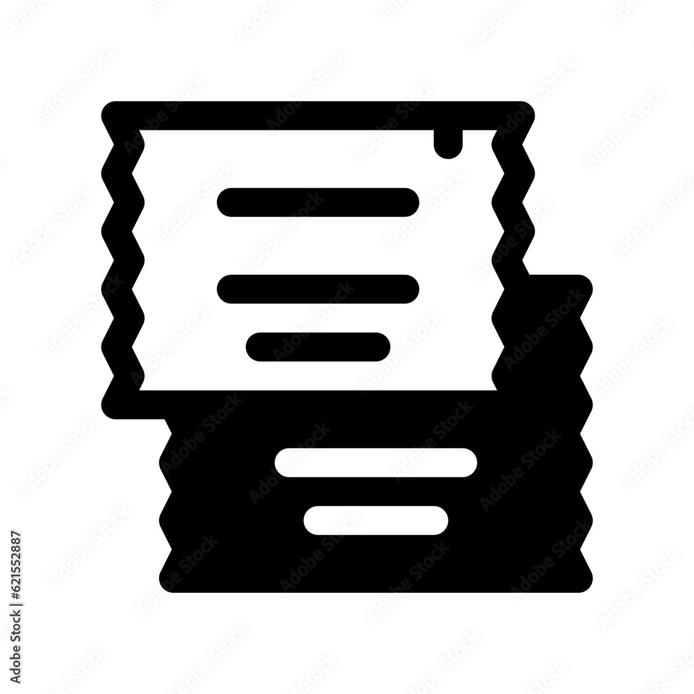 Editable sugar pack vector icon. Cafe, coffee shop, restaurant, drink, beverages. Part of a big