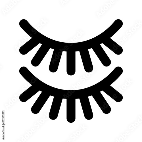 Editable fake eyelashes vector icon. Cosmetics, makeup, skincare, beauty. Part of a big icon set family. Perfect for web and app interfaces, presentations, infographics, etc