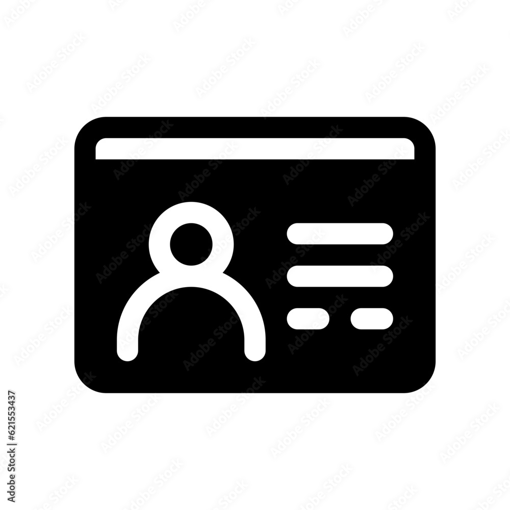 Editable profile, id, user, member, student vector icon. Online learning, course, tutorial. Part of a big icon set family. Perfect for web and app interfaces, presentations, infographics, etc