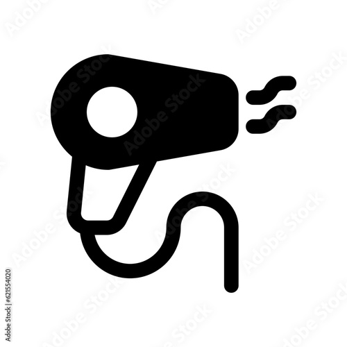 Editable hair dryer vector icon. Barbershop, lifestyle, grooming. Part of a big icon set family. Perfect for web and app interfaces, presentations, infographics, etc