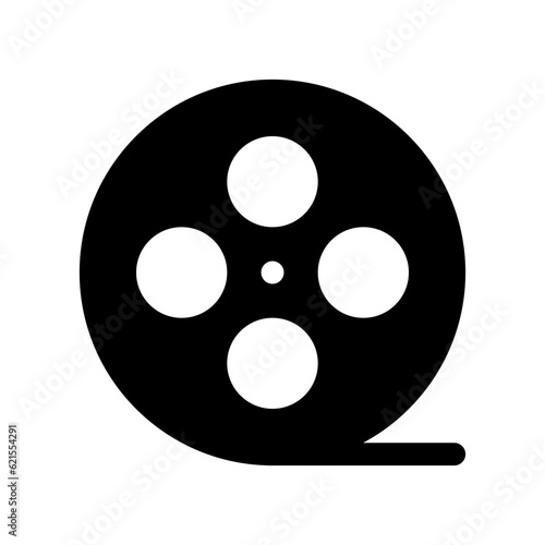 Editable film reel, movie roll vector icon. Movie, cinema, entertainment. Part of a big icon set family. Perfect for web and app interfaces, presentations, infographics, etc