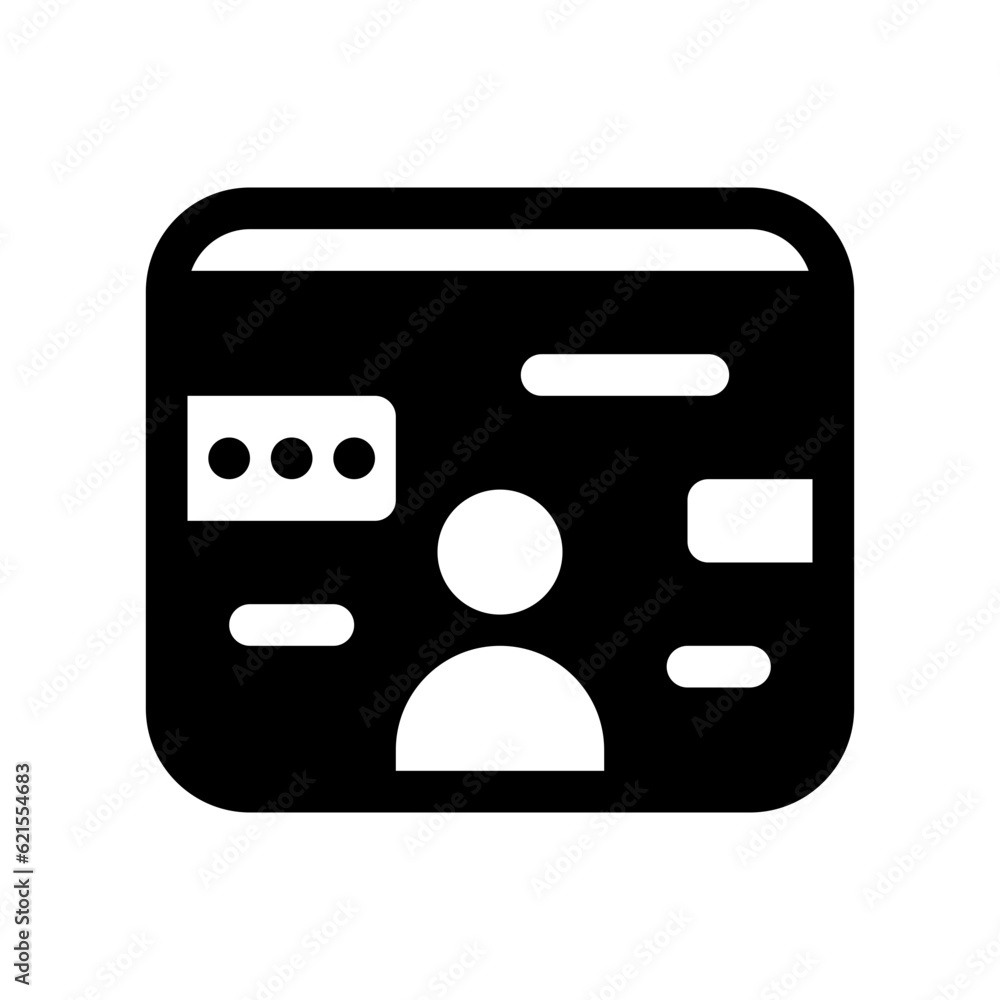Editable personal website, online profile, freelancer vector icon. Remote work, job, profession. Part of a big icon set family. Perfect for web and app interfaces, presentations, infographics, etc Editable personal website, online profile, freelancer vector icon. Remote work, job, profession. Part of a big icon set family. Perfect for web and app interfaces, presentations, infographics, etc