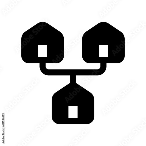 Editable local, home, network, LAN, connection vector icon. Remote work, job, profession, freelance. Part of a big icon set family. Perfect for web and app interfaces, presentations, infographics, etc