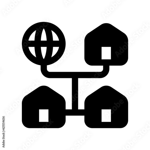Editable local, home, network, LAN, connection vector icon. Remote work, job, profession, freelance. Part of a big icon set family. Perfect for web and app interfaces, presentations, infographics, etc