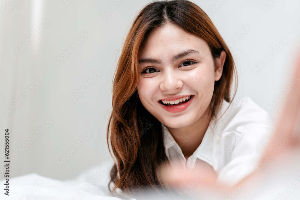 Activity at home leisure lifestyle concept, Young woman in cloth Activity at home leisure lifestyle concept, Young woman in cloth