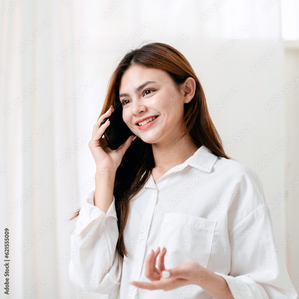 Activity at home leisure lifestyle concept, Young woman in cloth Activity at home leisure lifestyle concept, Young woman in cloth