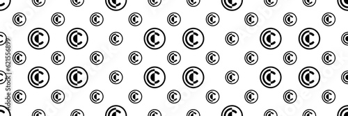 Copyright Icon Seamless Pattern Y_2203001