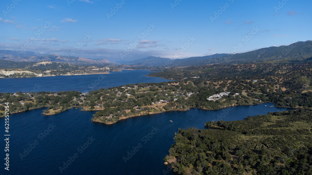 Aerial View of Lake Cachuma, Santa Ynez Valley, Santa Barbara County	
