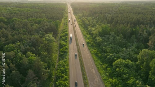 Delivery truck cargo travel traffic countryside highway transport highway logistic summer car drive travel