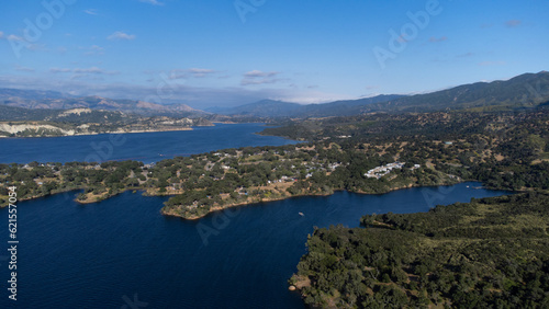 Aerial View of Lake Cachuma, Santa Ynez Valley, Santa Barbara County 