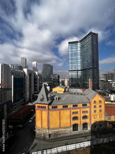 Historical Bomonti District and Skyscrapers at Sisli, Istanbul photo