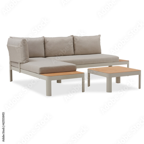 living room sofa set cut out, isolated transparent background © Little Studio1