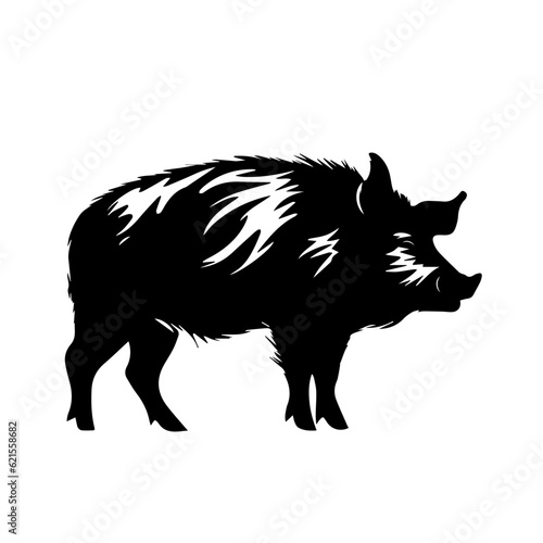 boar silhouette illustration 