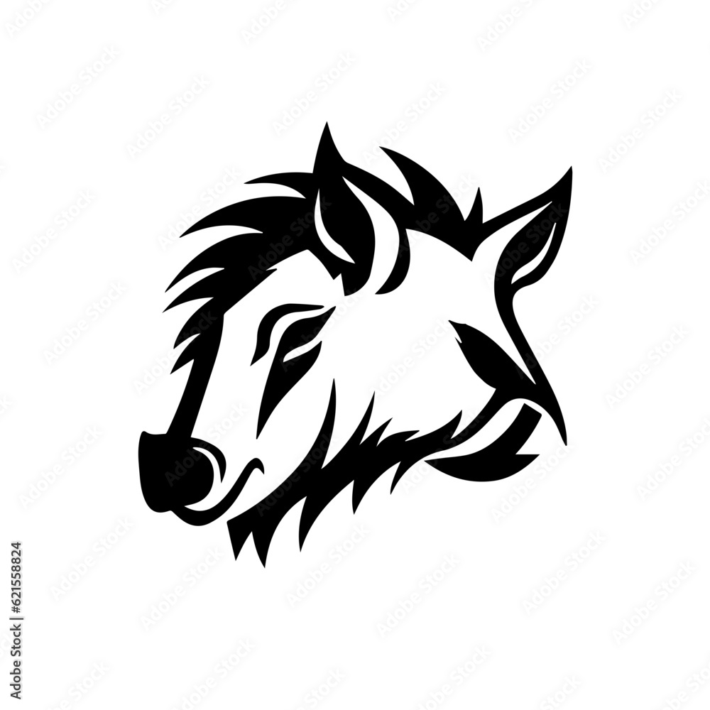 Fototapeta premium boar silhouette illustration 