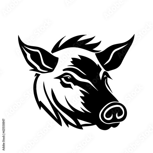 boar silhouette illustration 