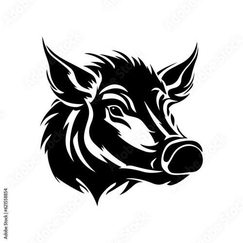 boar silhouette illustration 