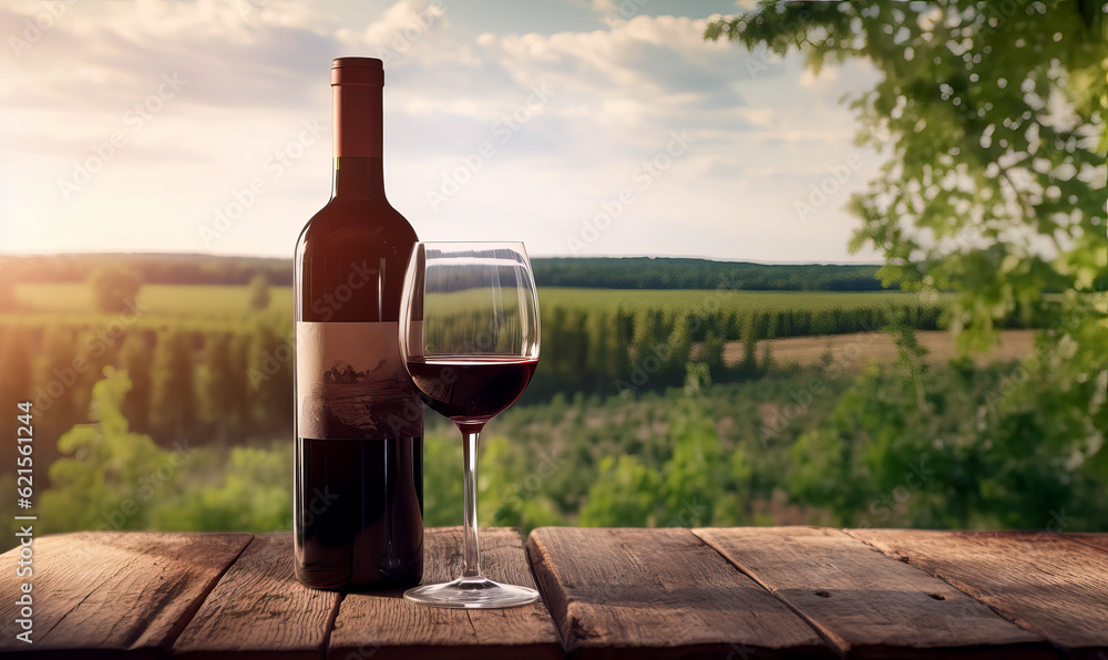 Wine Tasting: Vineyard Retreat. Created using generative AI tools
