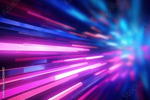 abstract futuristic background with pink blue glowing neon moving high speed wave lines and bokeh lights. Data transfer concept Fantastic wallpaper