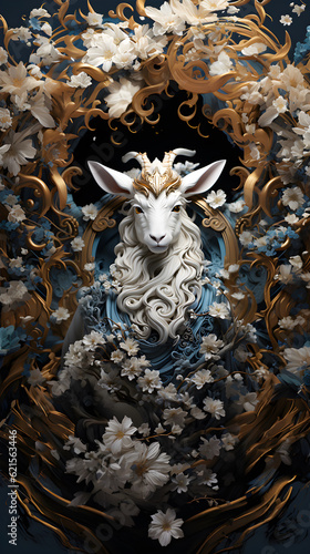 Generative AI, 12 zodiac is represent by using animals to be symbol including Rat, Ox, Tiger, Rabbit,  Dragon, Snake, Horse, Goat, Monkey, Rooster, Dog and pig. image style paper sculptures