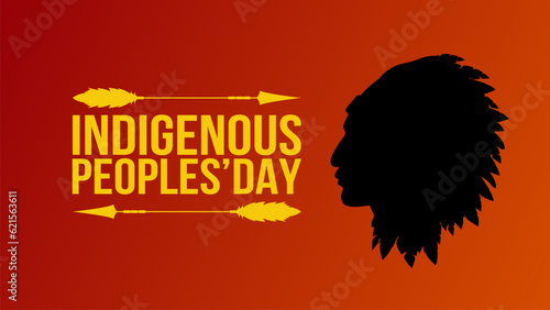 Indigenous Peoples Day. Indigenous People background,poster banner, card,  greeting