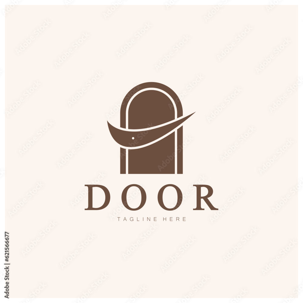 simple open door abstract logo, with geometric shapes,For building construction,contractors, business property and construction companies,vector. simple open door abstract logo, with geometric shapes,For building construction,contractors, business property and construction companies,vector.