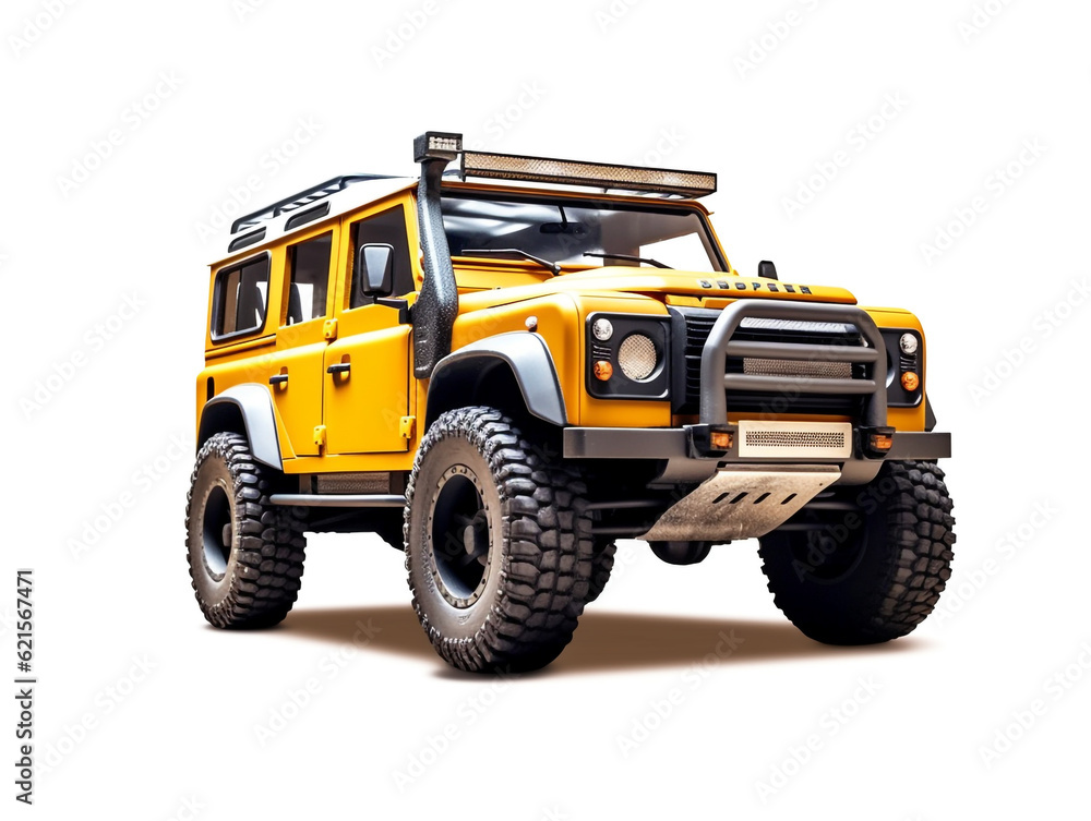 4 x 4 vehicle isolated on plain background. Designed to be used for tough and challenging activities. 4 x 4 vehicle isolated on plain background. Designed to be used for tough and challenging activities.