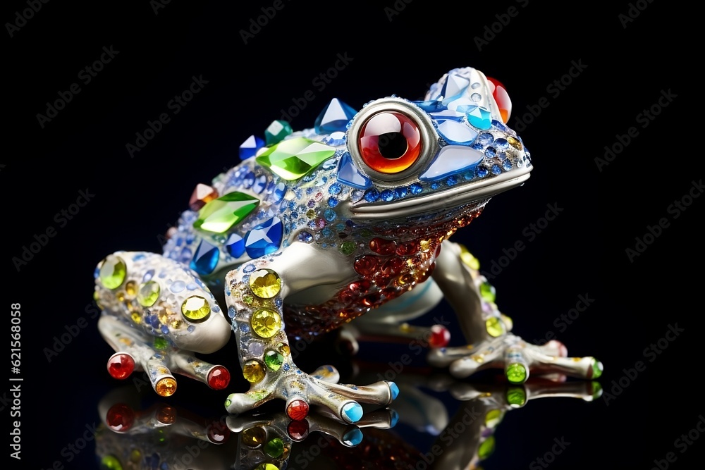 Enchanting Jeweled Amphibian: A Kaleidoscope of Gems and Diamonds Enchanting Jeweled Amphibian: A Kaleidoscope of Gems and Diamonds