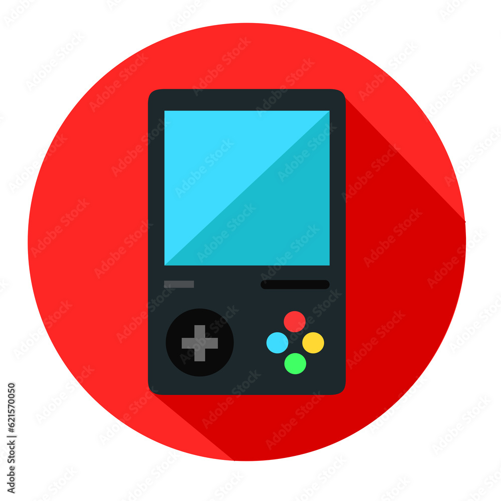 Console di gioco portatile - illustrazioni fondo trasparente isolato icona Console di gioco portatile - illustrazioni fondo trasparente isolato icona