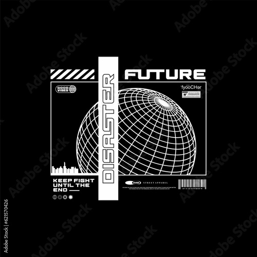 future motivational quotes t shirt design graphic vector
