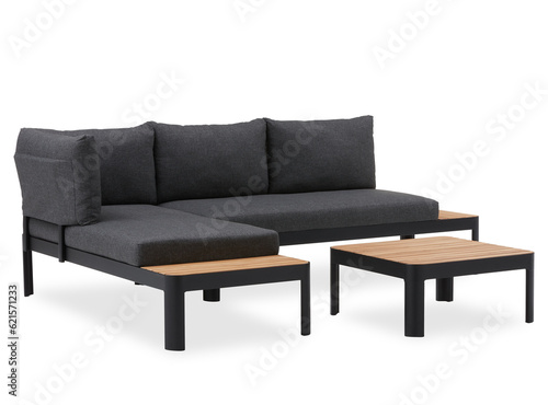 furniture set sofa in the living room cut out isolated transparent background © Little Studio1