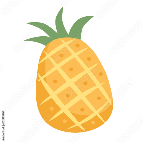 pinapple Cute Sticker Illustration Element