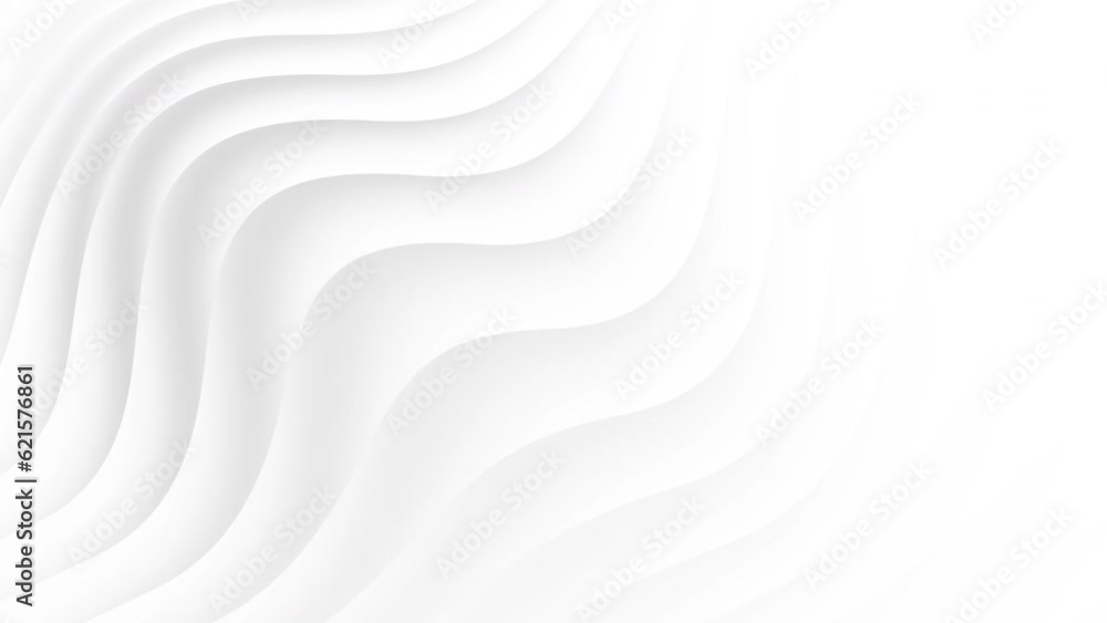 White curve waves abstract motion background. Seamless looping animation White curve waves abstract motion background. Seamless looping animation