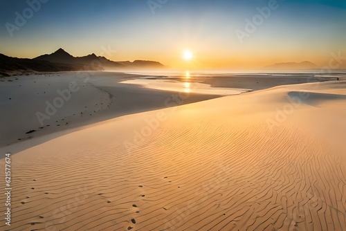 sunset on the beach