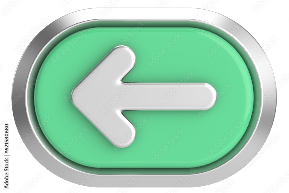 Previous button. Back button. 3D illustration. Previous button. Back button. 3D illustration.
