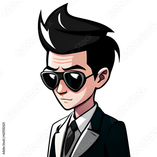 Avatar - Emoji -- Man with sunglasses, Elegant, For Facebook, Twitter, ProfilePic (ID: 621582621)
