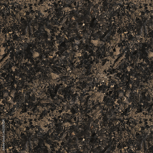 3d illustration of coal and ash surface texture, ash coal material