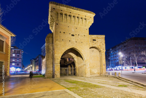 San Donato gate view from via Irnerio - San Donato gate is one of the twelve so-called Porte in the medieval times of Bologna, Italy