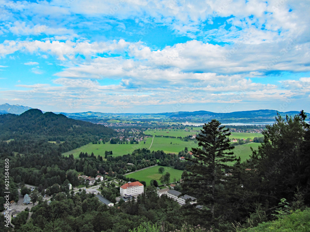 View from Neuschwanstein Castle, Schwangau, Germany