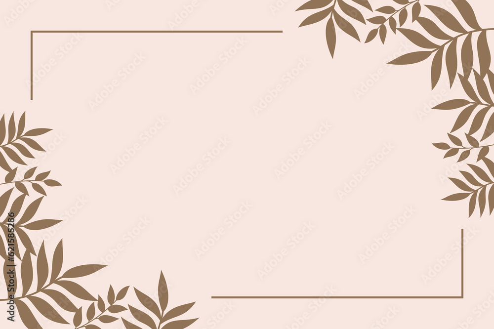 Illustration Vector Graphic of Aesthetic Border Template with Luxury Frame in Nature Theme. Simple and Minimalist Background Template. Illustration Vector Graphic of Aesthetic Border Template with Luxury Frame in Nature Theme. Simple and Minimalist Background Template.
