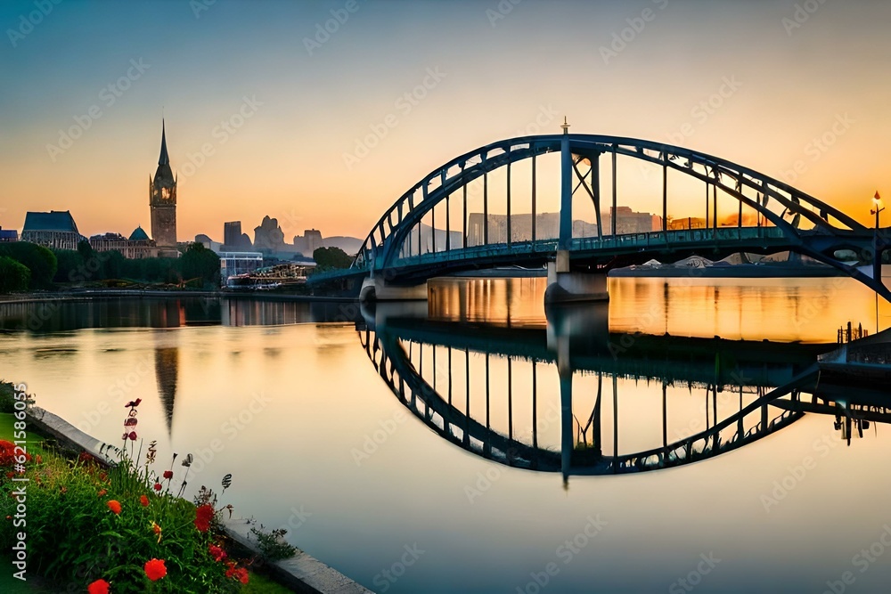 Obraz premium bridge over the river