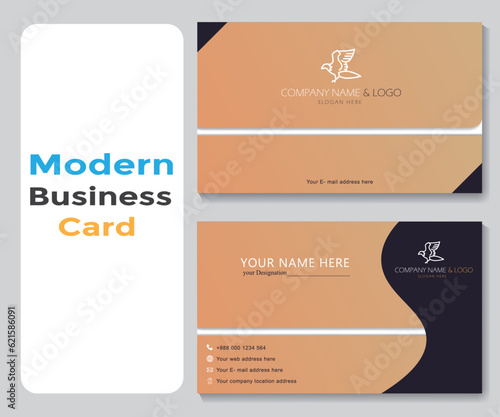 Vector modern and creative business card template